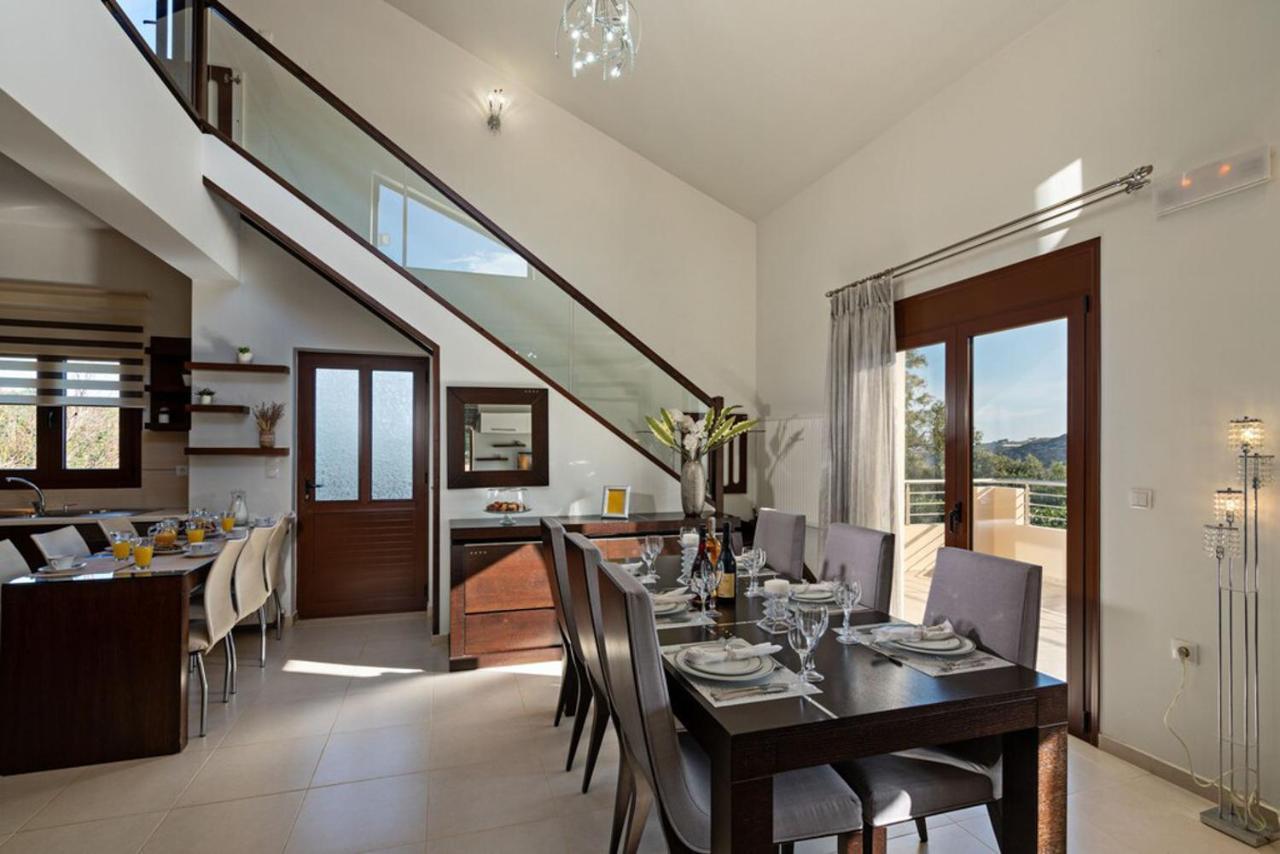 Villa Ellovos With Private Pool Rethymno  ภายนอก รูปภาพ