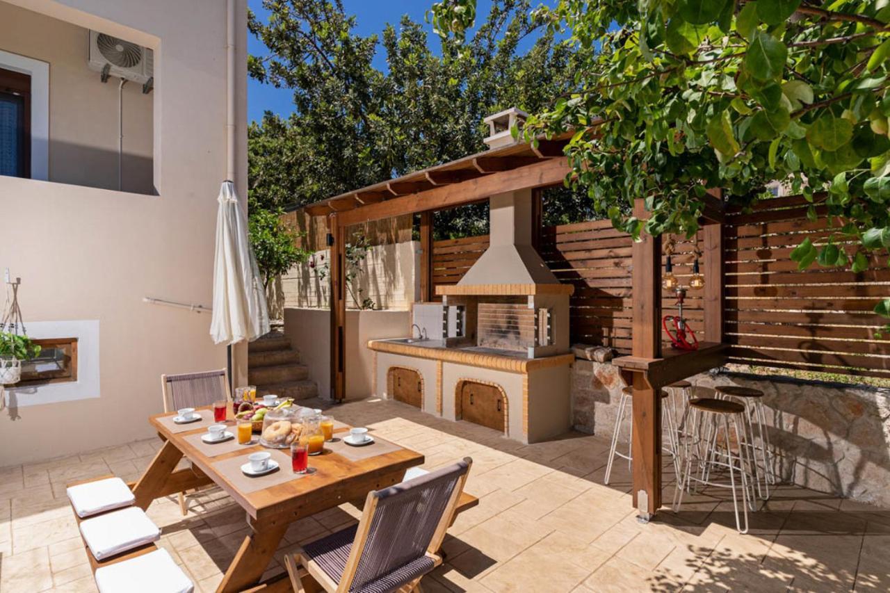 Villa Ellovos With Private Pool Rethymno  ภายนอก รูปภาพ