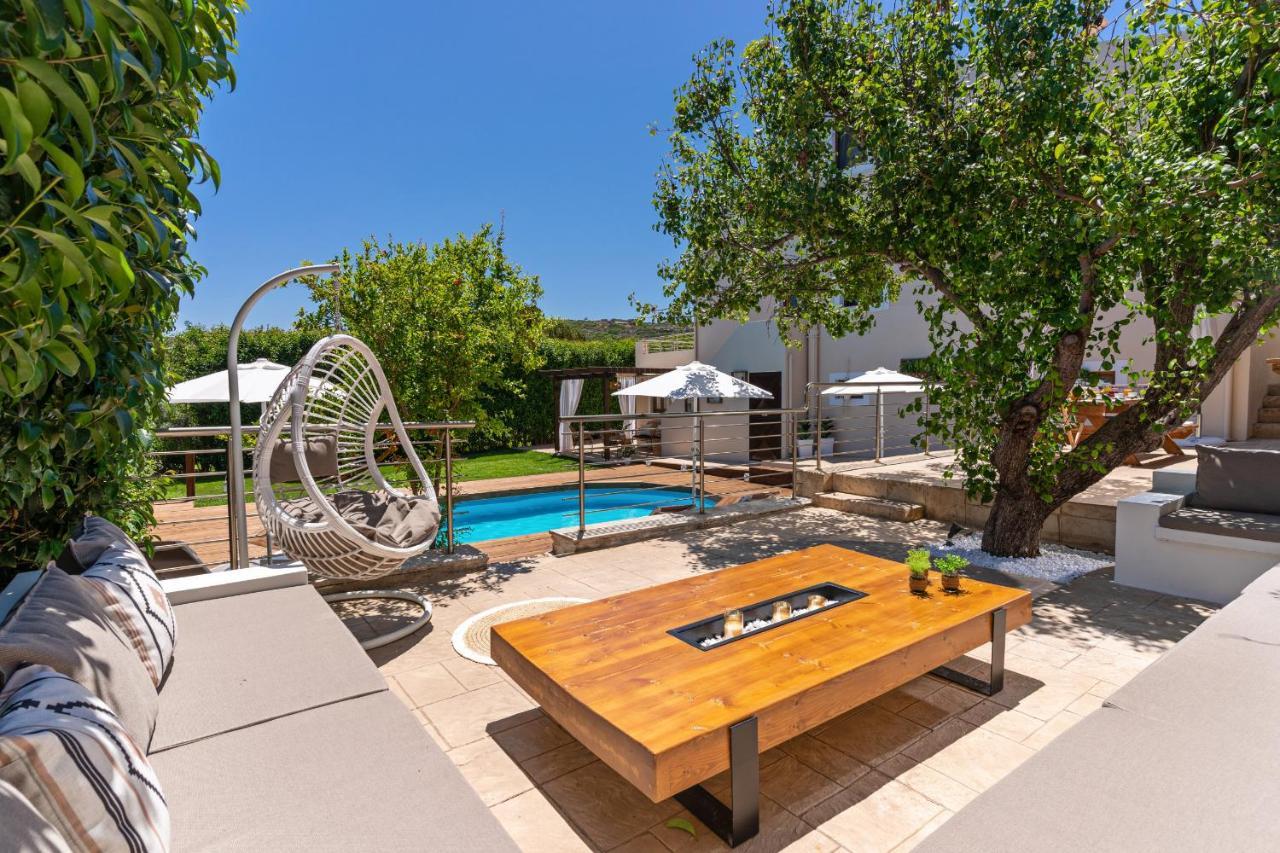 Villa Ellovos With Private Pool Rethymno  ภายนอก รูปภาพ